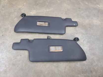 1983-1989 Porsche 944 OEM ORIGINAL Black Sun Visor Pair - Very Nice!