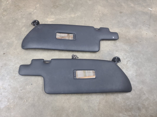 1983-1989 Porsche 944 OEM ORIGINAL Black Sun Visor Pair - Very Nice!