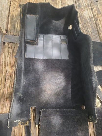 1983-1991 Porsche 944 Full Black Carpet Set