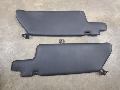1983-1989 Porsche 944 OEM ORIGINAL Black Sun Visor Pair - Very Nice!