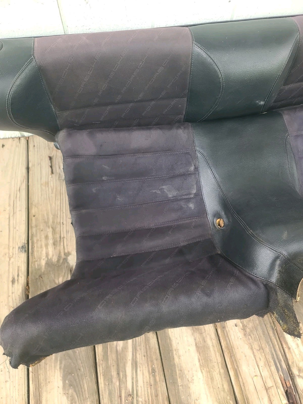 1986-1989 Porsche 944 Upper & Lower Rear Back Seat Inscribed w/ PORSCHE