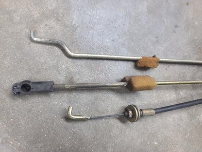 1983-1991 Porsche 944 Hatch Lock Tumbler With Key, Connector Rods & Cable
