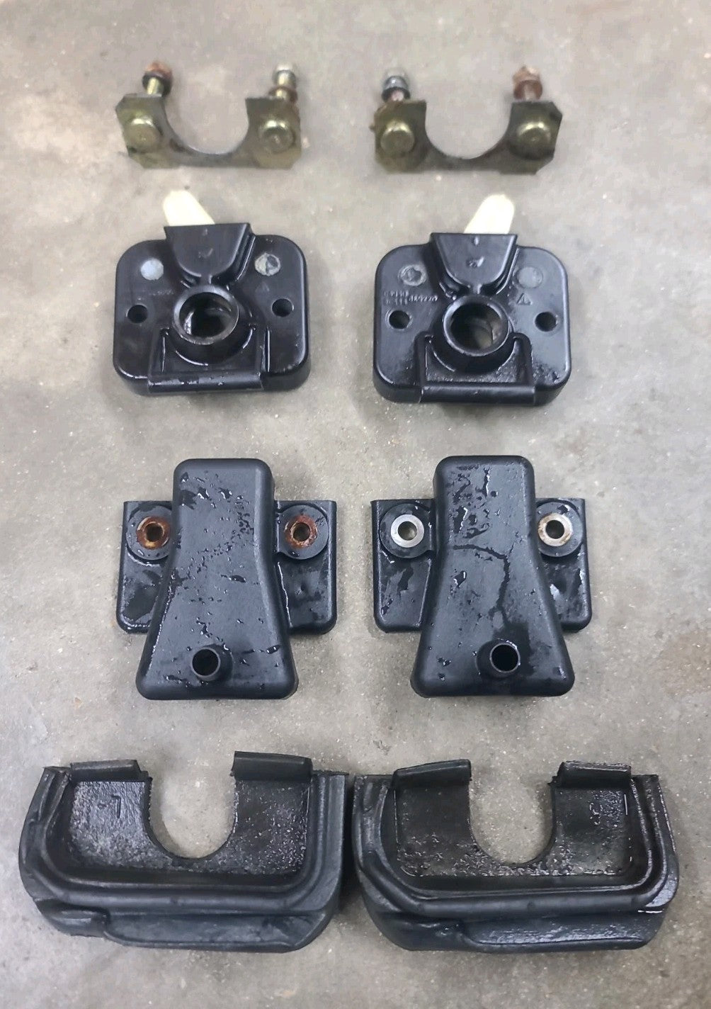 Porsche 924 944 Rear Hatch Latch & Covers SET OF 2 477827505A 477827506A
