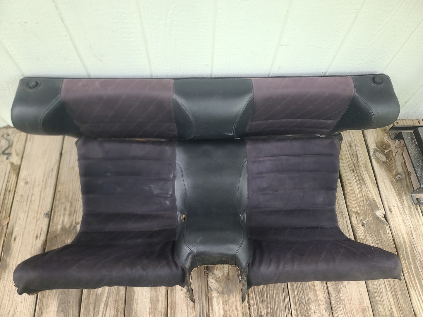 1986-1989 Porsche 944 Upper & Lower Rear Back Seat Inscribed w/ PORSCHE