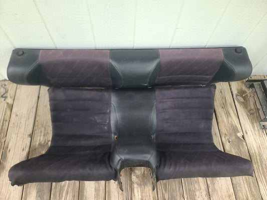 1986-1989 Porsche 944 Upper & Lower Rear Back Seat Inscribed w/ PORSCHE