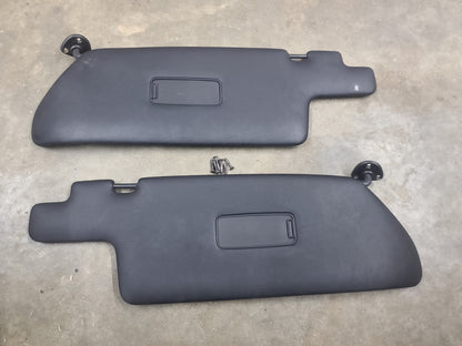 1983-1989 Porsche 944 OEM ORIGINAL Black Sun Visor Pair - Very Nice!