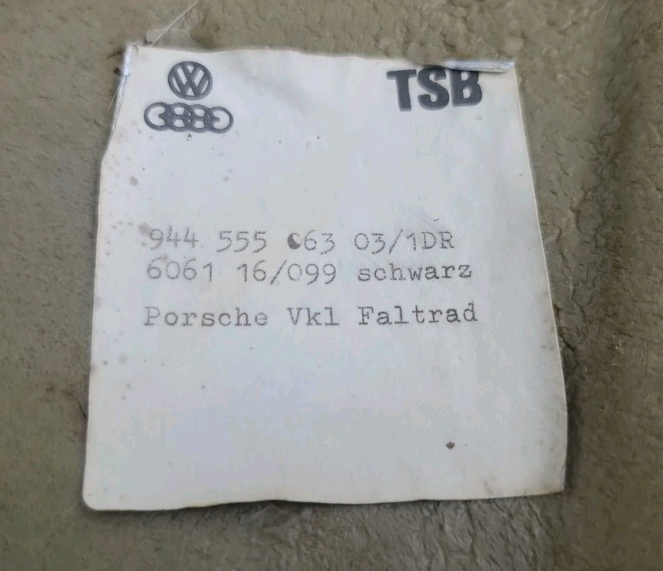 1983-1991 Porsche 944 Full Black Carpet Set
