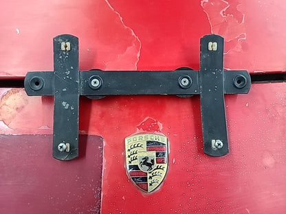 Porsche 944 911 OEM Original REAR License Plate Bracket - COMPLETE SET