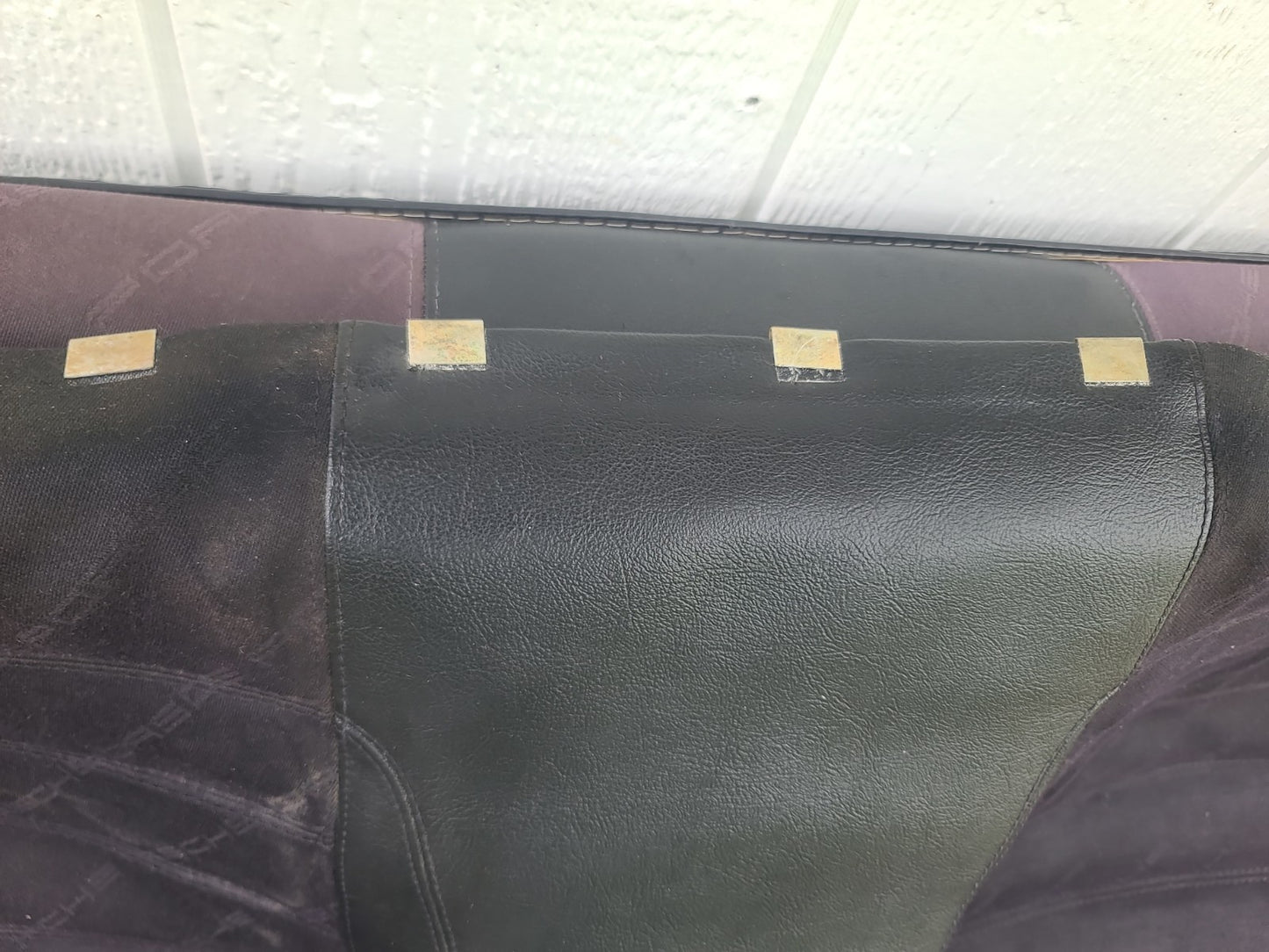 1986-1989 Porsche 944 Upper & Lower Rear Back Seat Inscribed w/ PORSCHE