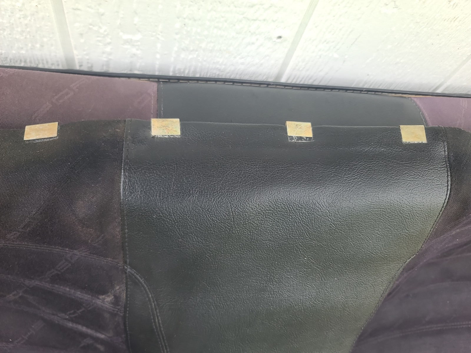 1986-1989 Porsche 944 Upper & Lower Rear Back Seat Inscribed w/ PORSCHE