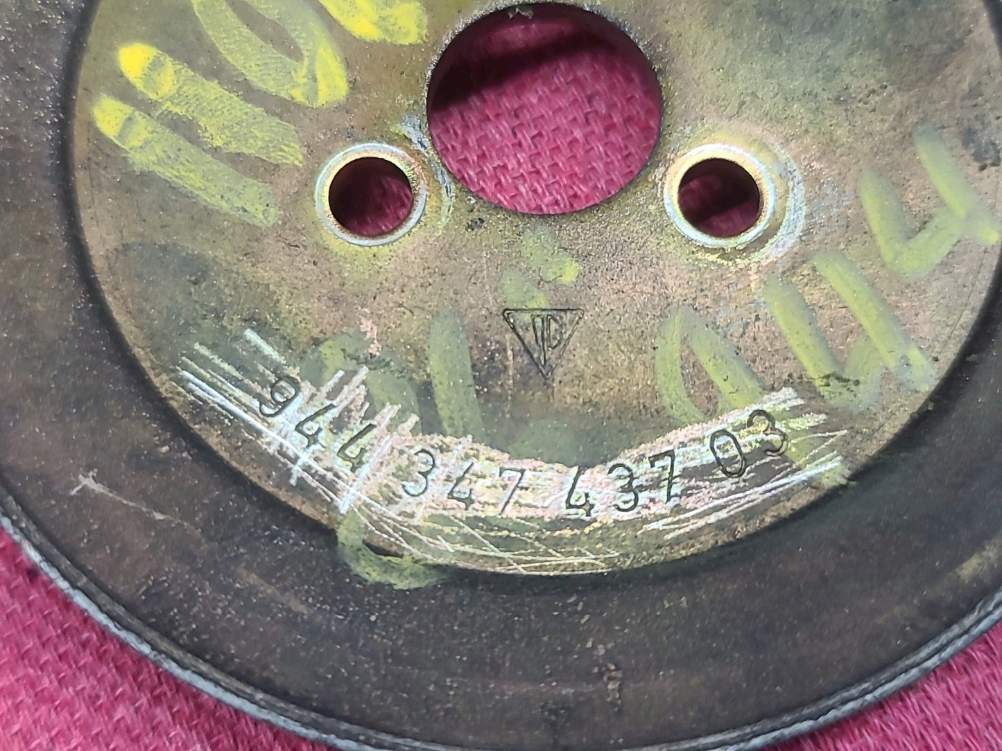 1986-91 Porsche 944/968 S2 Turbo Power Steering Pulley Pump Pully 944.347.437.03